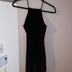 Snakeskin velvet bodycon dress